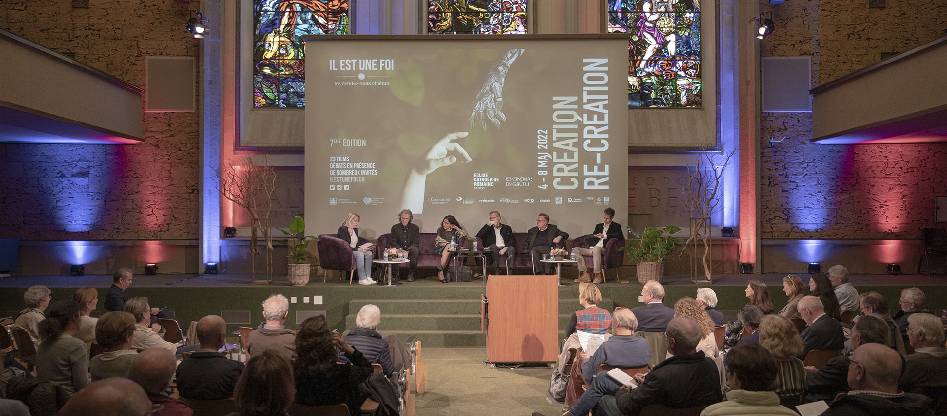 Conférence inaugurale du rendez-vous cinéma de l'ECR, "Il est une foi", le 3 mai 2022 à Genève | © Roman Lusser/Il est une foi