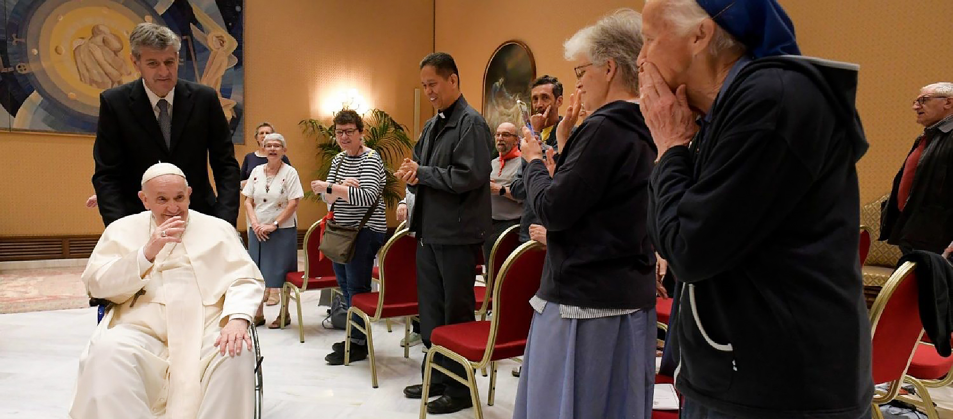 «Je voudrais remercier saint Charles de Foucauld", a déclaré le pape le pape François aux membres de la famille spirituelle du nouveau saint français | © Vatican News