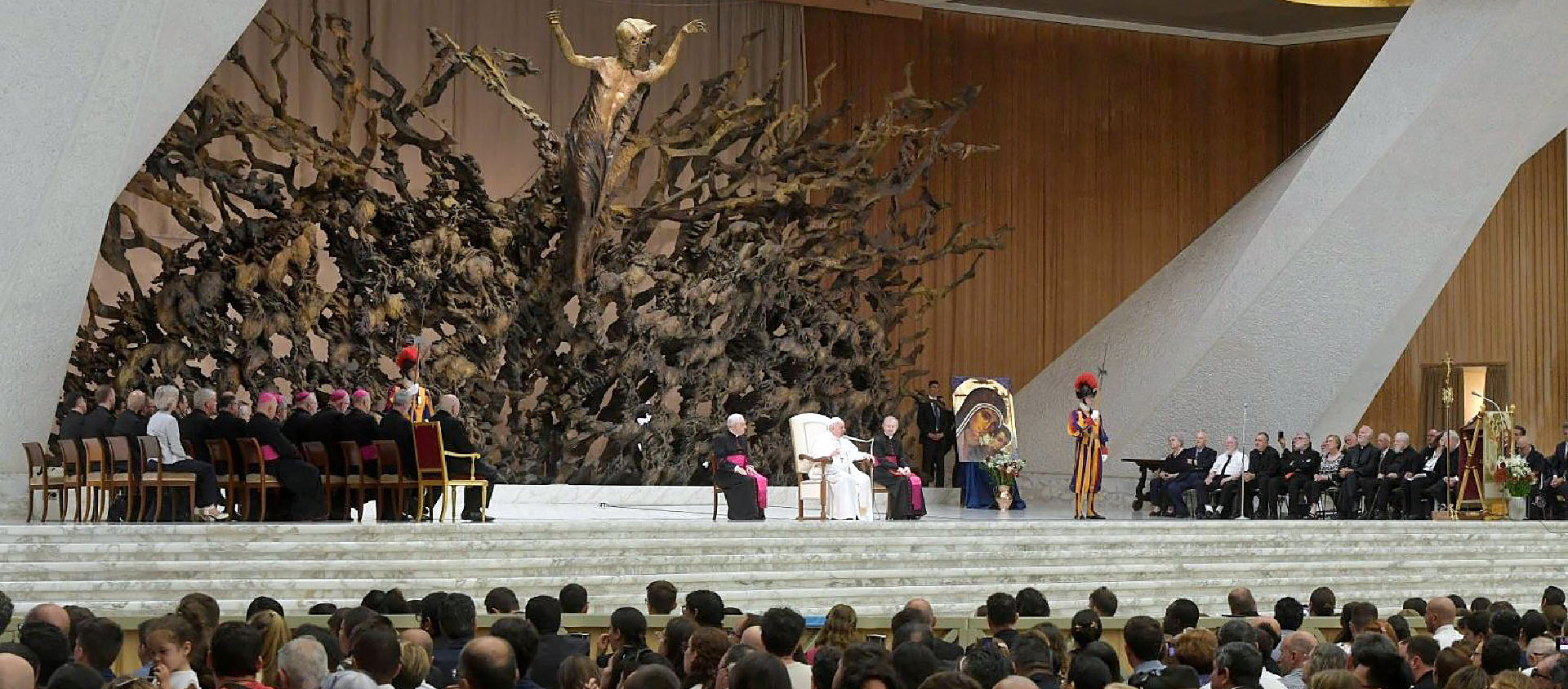 Le pape s'est exprimé devant des familles venant d'au moins 50 pays | © Vatican Media