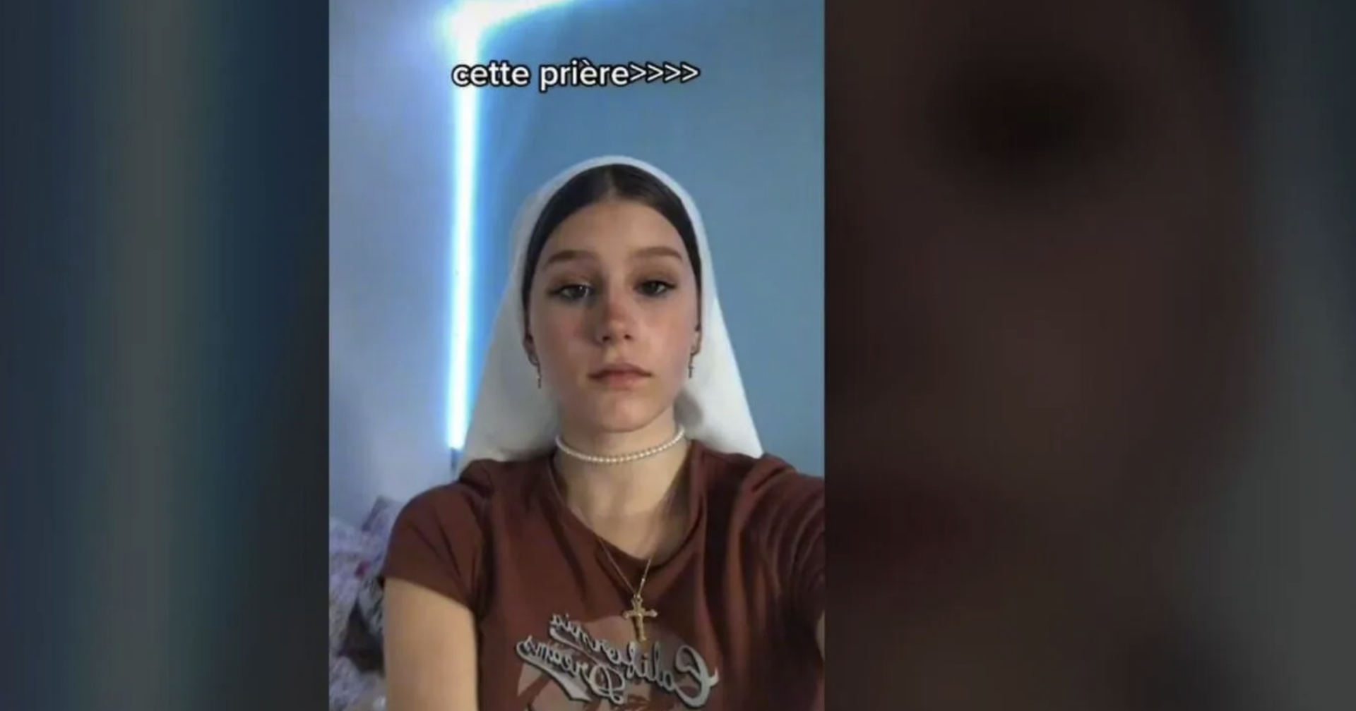 Des adolescentes chrétiennes se filment sur TikTok avec le voile | TikTok, capture d'écran