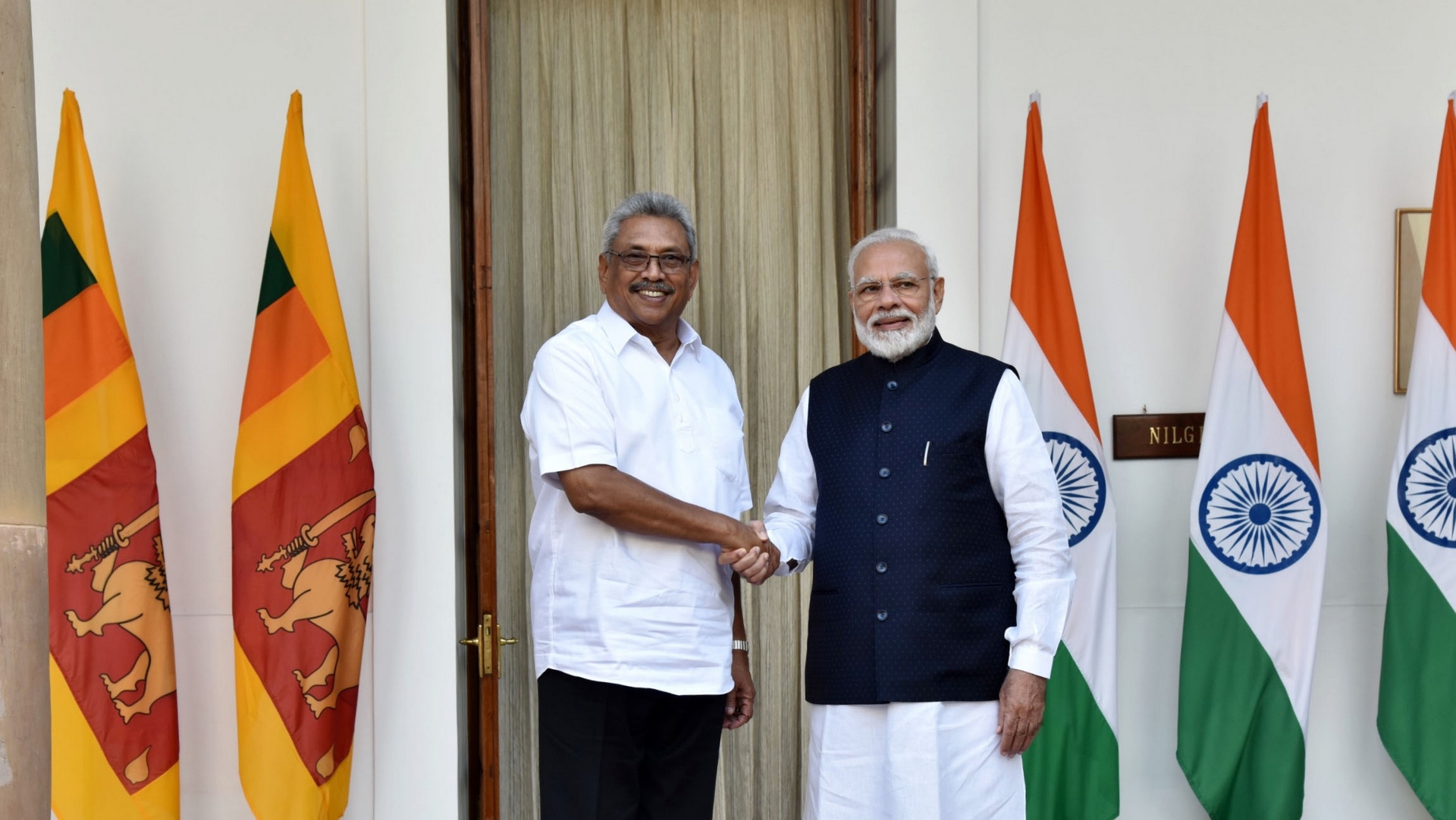 Le président sri lankais Gotabaya Rajapaksa, ici avec le Premier ministre indien | Flickr CC-BY-SA-2.0