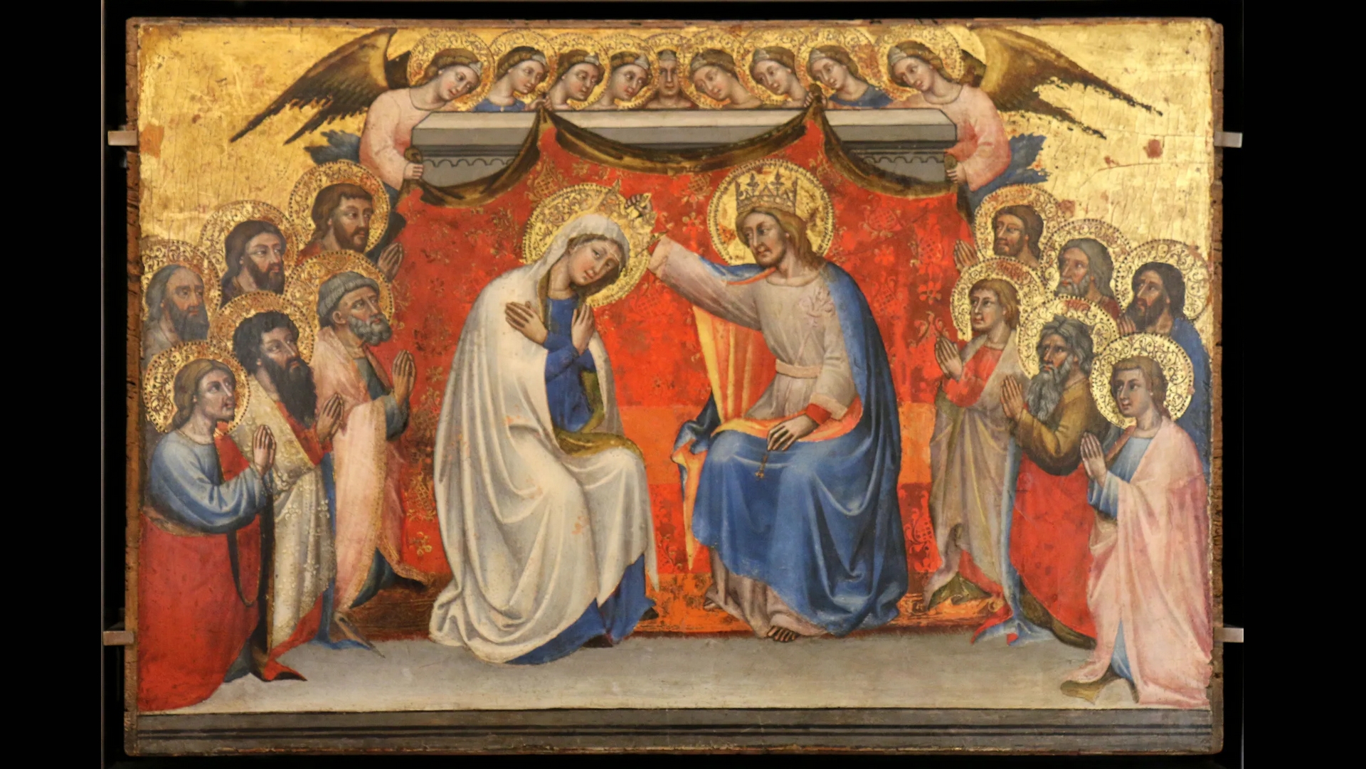 Le couronnement de la Vierge peinture de Simone dei Crocifissi (1330–1399) Musée du Petit Palais, Paris