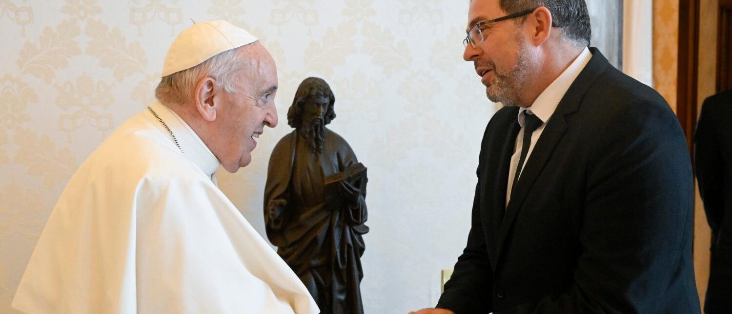 Le pape François a rencontré Andrii Yurash, ambassadeur d'Ukraine auprès du Saint-Siège, le 6 août 2022 | © Vatican Media 