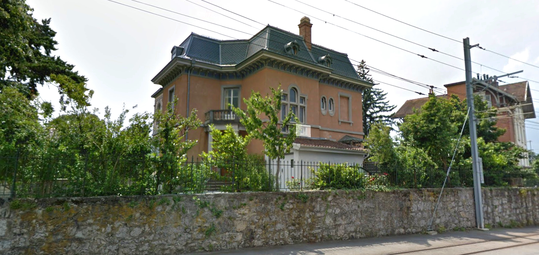 La Villa Souvenir, ancienne cure de l'Eglise réformée à Aigle, pourrait devenir un musée | capture d'écran Google Street View