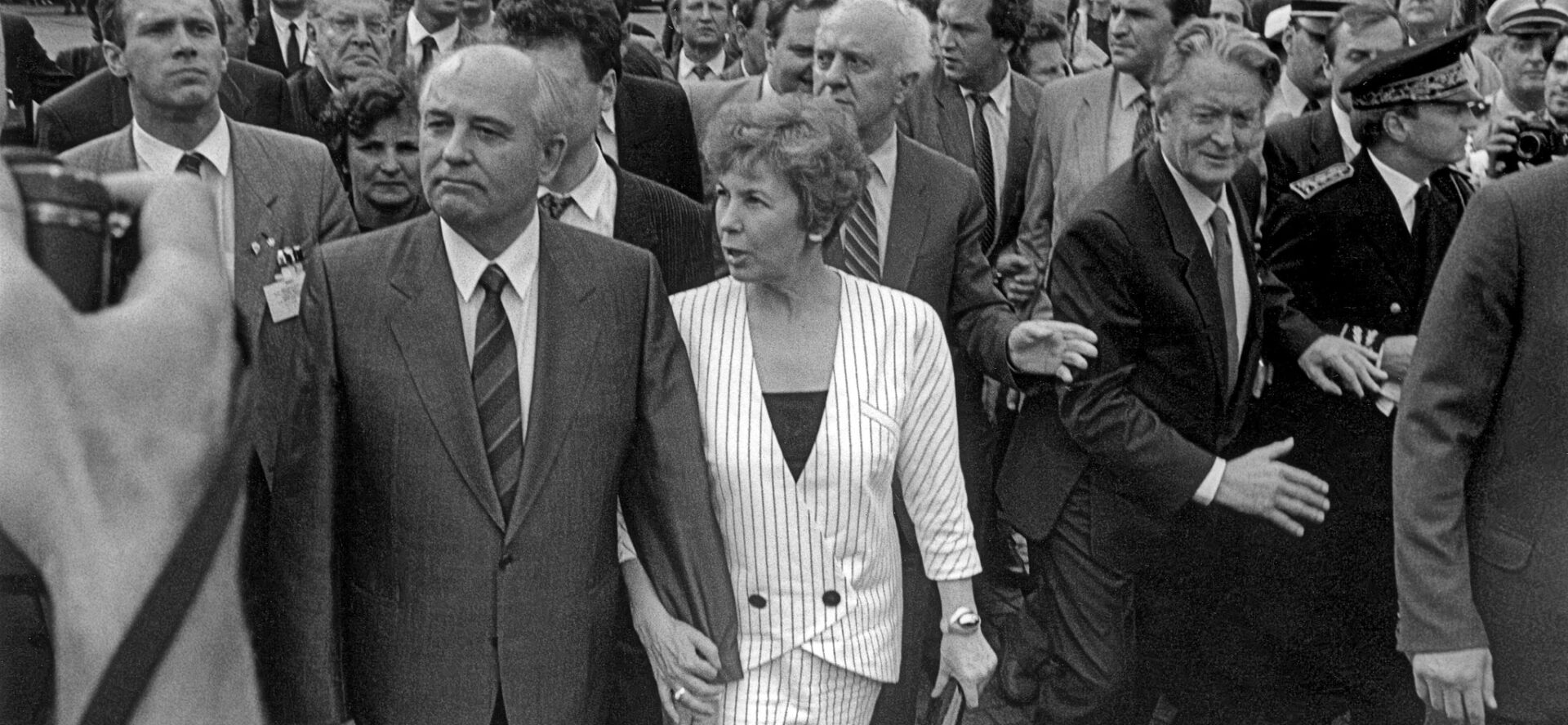Mikhail Gorbatchev en visite en France avec son épouse Raïssa, en 1989 | © Olivier Victor Marius DUMAY/Wikimedia/CC BY-SA 4.0