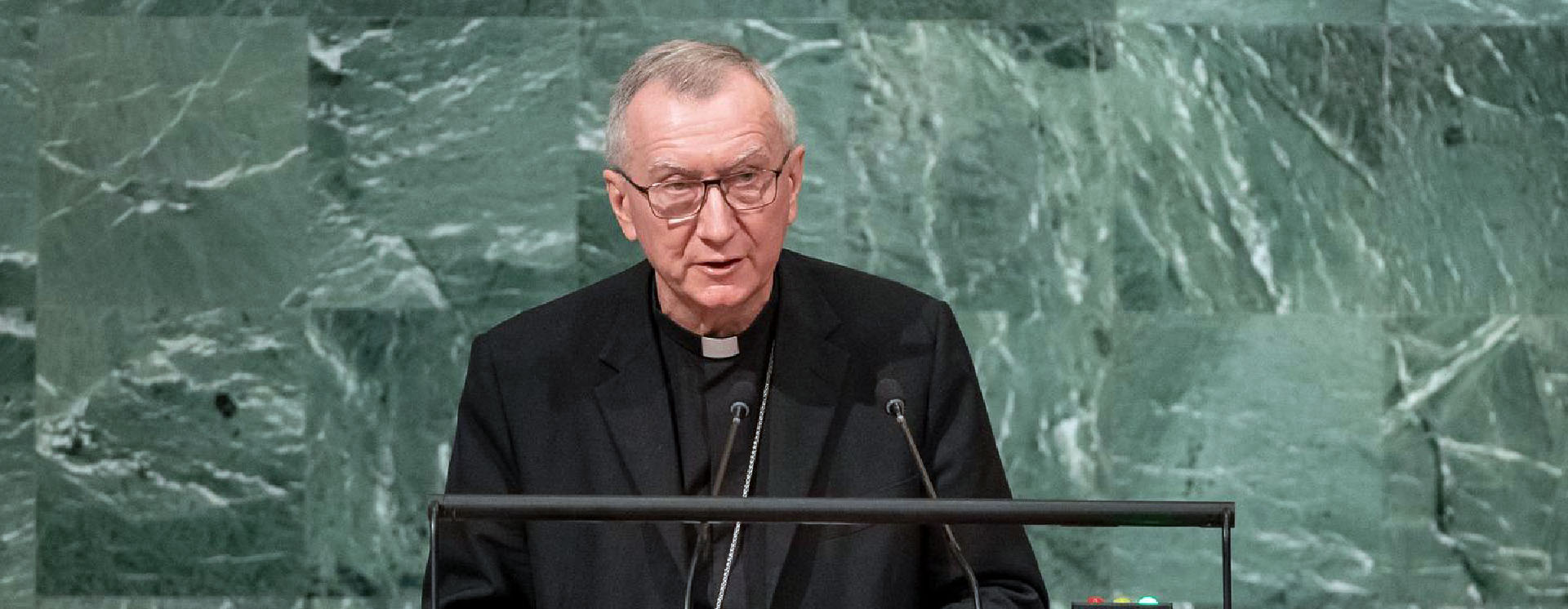 Le cardinal Pietro Parolin, secrétaire d'Etat du Saint-Siège, s'est exprimé devant l'Assemblée de l'ONU le 24 septembre 2022 | photo d'illustration © UN photo/Laura Jarriel