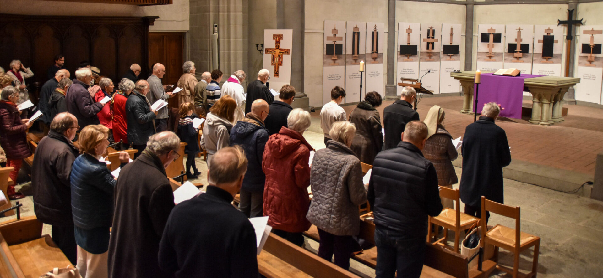 La démarche d'accueil de célébrations catholiques dans l'église St-François a été inaugurée le 2 mars 2022, avec une cérémonie des Cendres | © Maurice Page