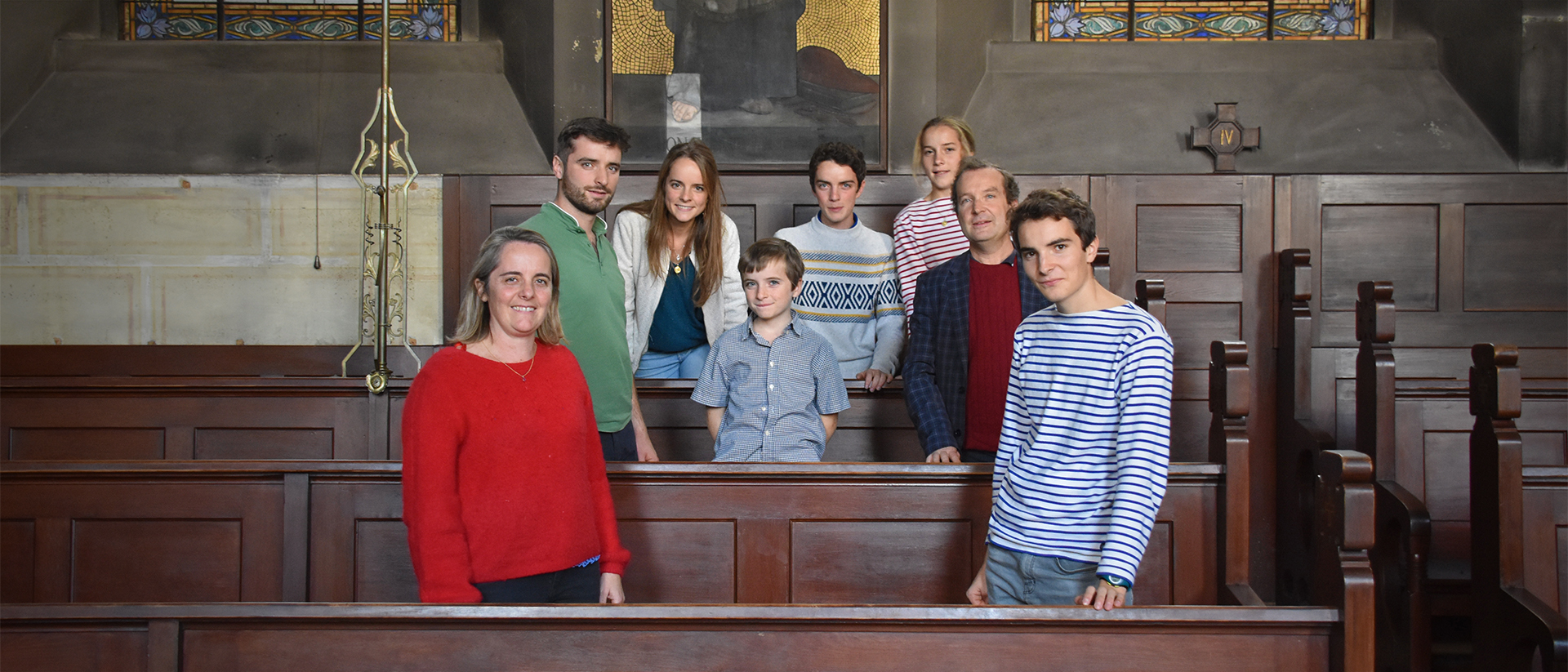 La Famille Lefèvre à la chapelle des dominicains de l'Abertinum à Fribourg | © Grégory Roth