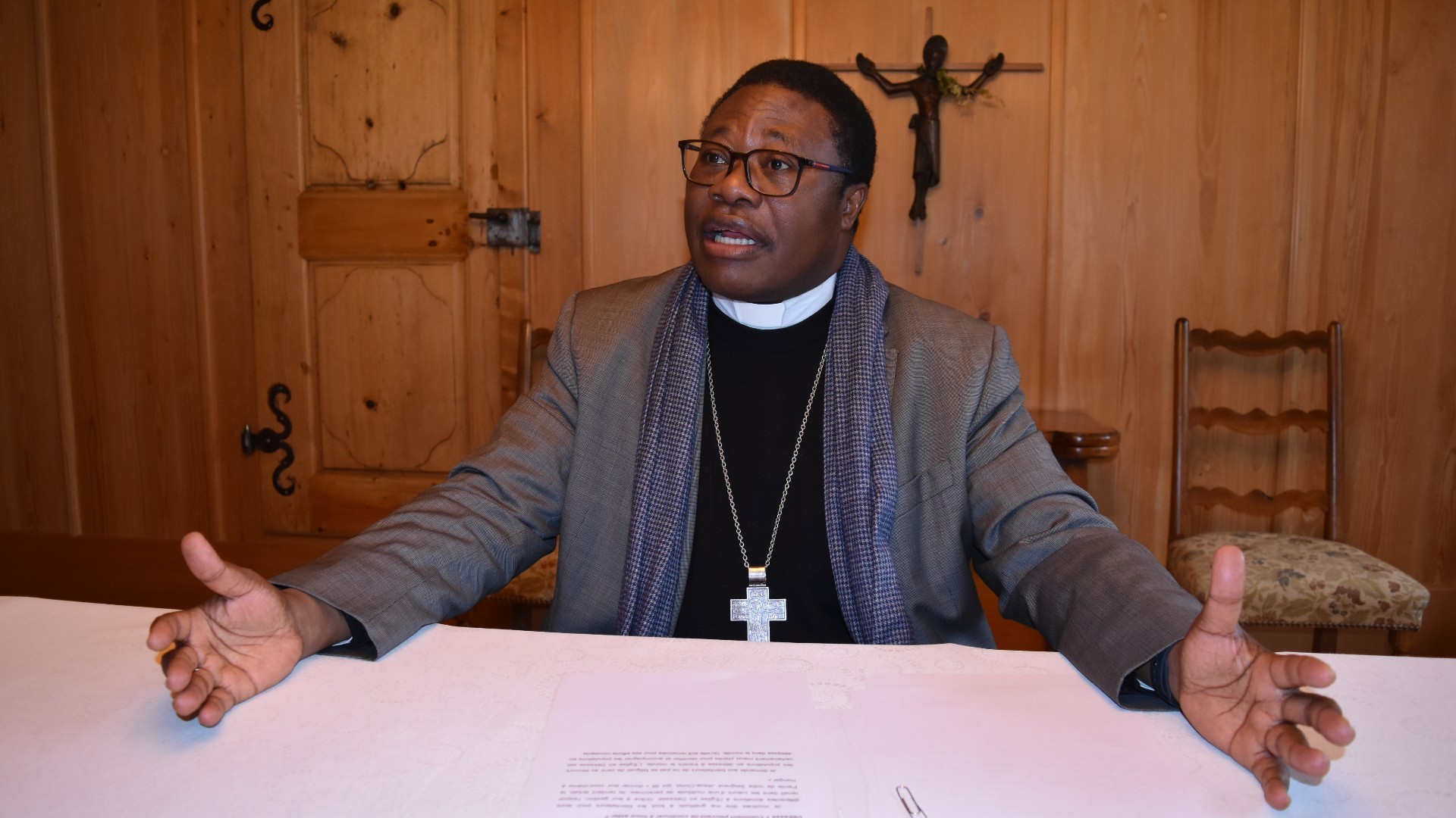 Mgr Bruno Ateba. évêque de Maroua-Mokolo, au Cameroun | © Jacques Berset 