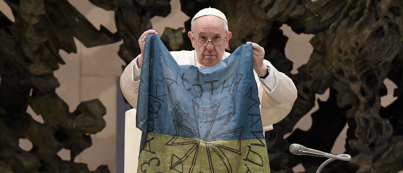 Au cours de 2022, le pape François a à maintes reprises exprimé sa compassion pour le peuple ukrainien | © EPA/VATICAN MEDIA/Keystone