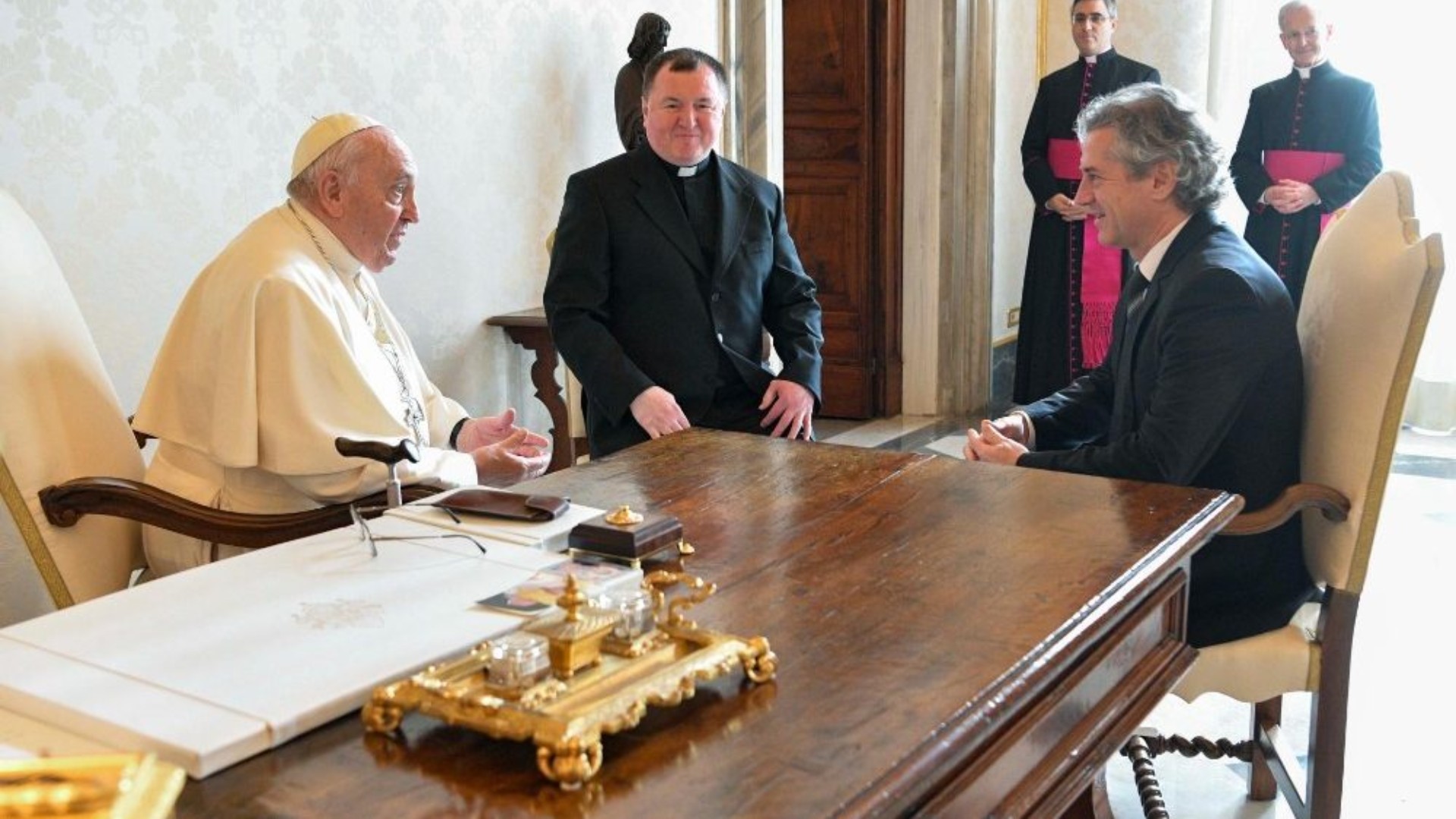 Le Premier ministre slovène, Robert Golob, a été reçu en audience par le pape François le 17 décembre 2022 | © Vatican Media