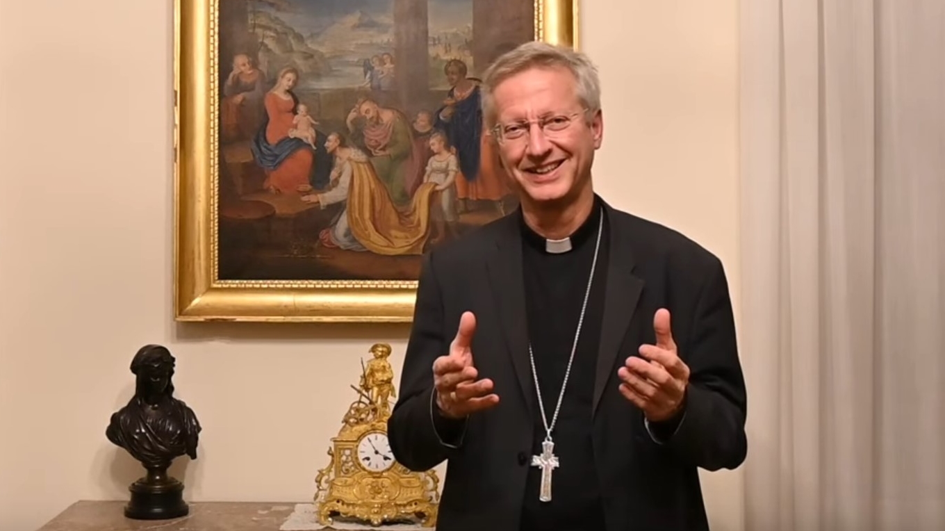 Mgr Alain de Raemy est administrateur apostolique du diocèse de Lugano depuis octobre 2022 | capture d'écran Youtube