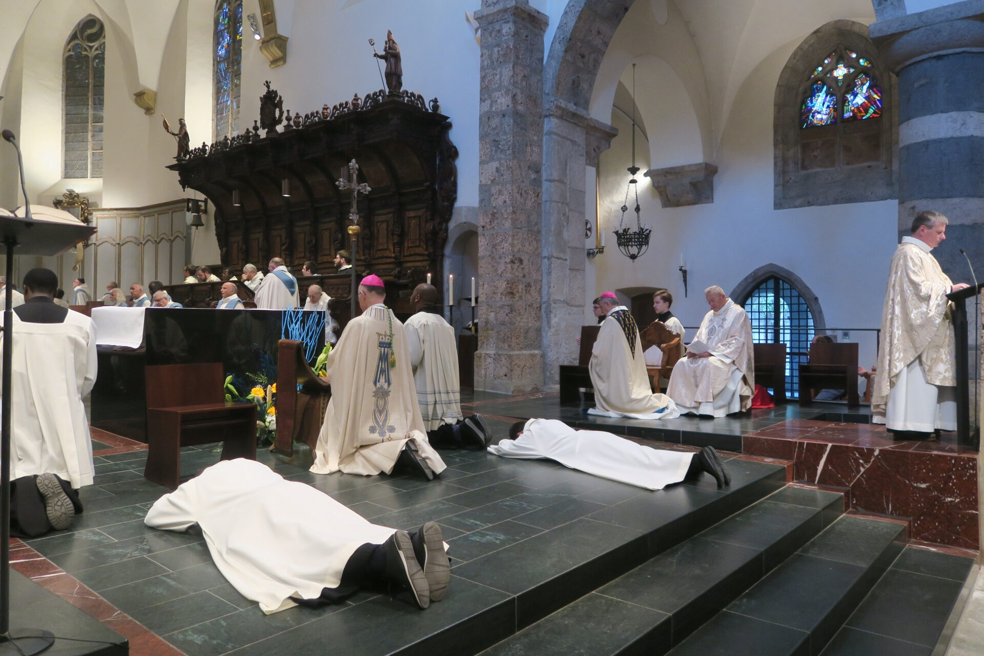 Ordination diaconale de Maurice Sessou et Simone Previte, le 8 décembre 2022 à l'Abbaye de St-Maurice | © Abbaye de St-Maurice