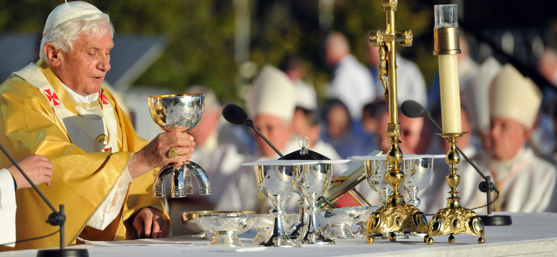 Benoît XVI a eu un rapport mouvementé avec la liturgie | © Flickr/ Mazur/www.thepapalvisit.org.uk/ CC BY-NC 2.0