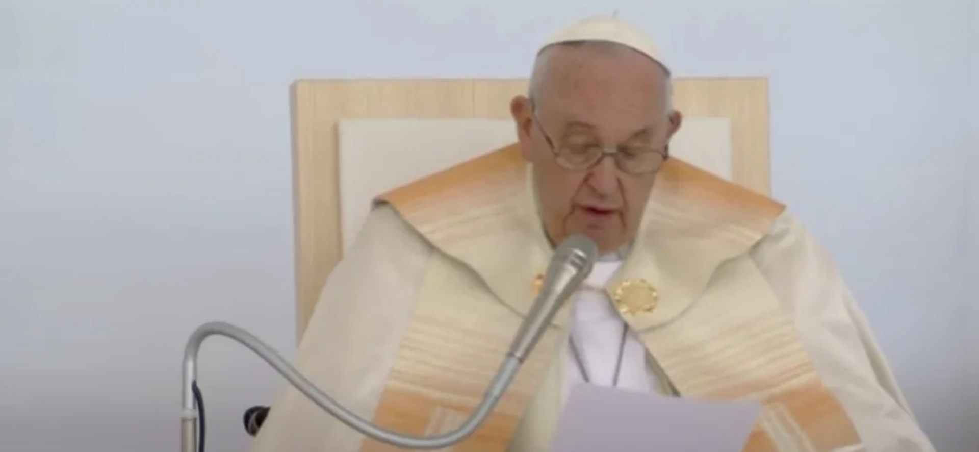 Le pape François à la messe sur la place Kossuth Lajos, à Budapest, le 30 avril 2023 | © capture d'écran Vatican Media