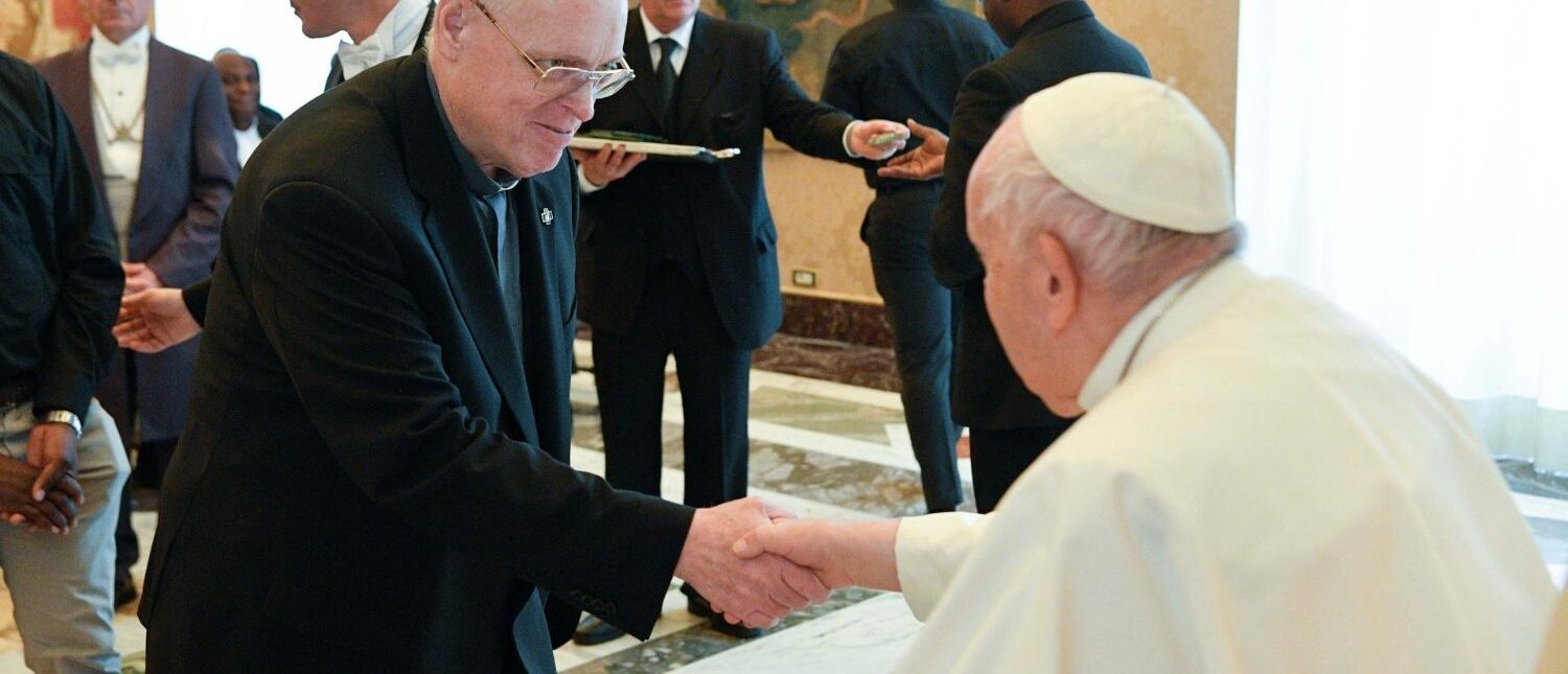 Le pape François a reçu une délégation des spiritains, le 8 mai 2023 | © Vatican Media