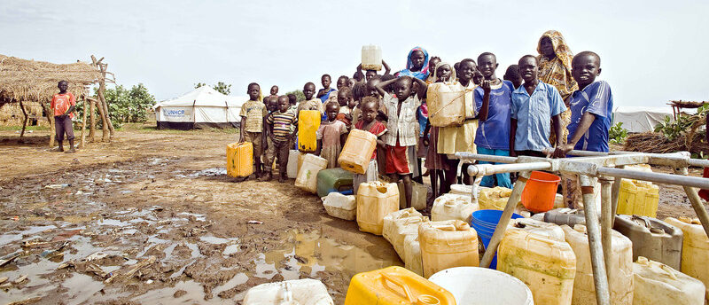 Les pénuries d'eau et de nourriture menacent les centaines de milliers de Soudanais déplacés par les combats | photo d'illustration © Oxfam International/Flickr/CC BY-NC-ND 2.0