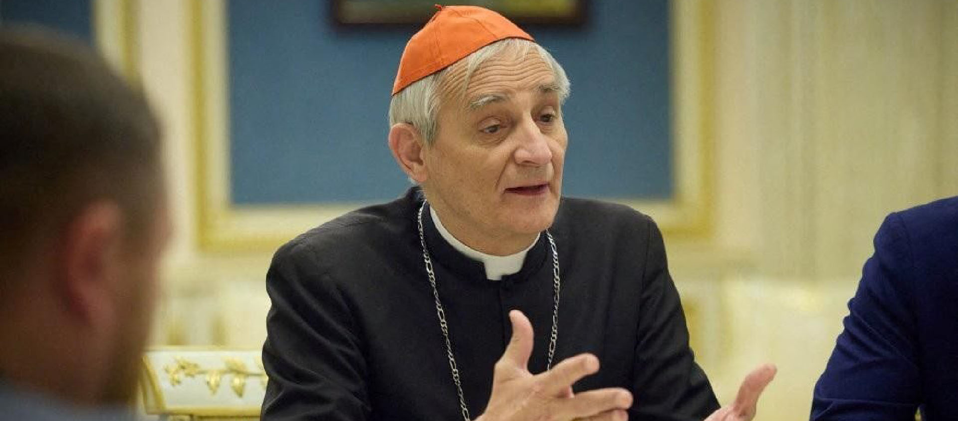 Le cardinal Zuppi n'a pas fait de commentaires sur sa rencontre avec le préisdent ukrainien | © Vatican Media