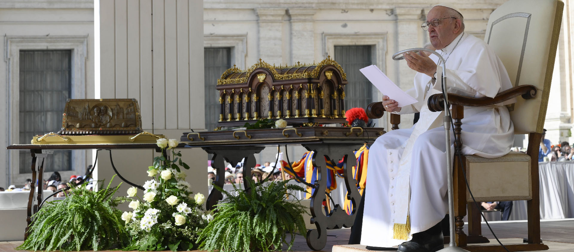 Le pape François a donné sa catéchèse lors de l'audience générale, ce 7 juin. Il est ensuite entré à la polyclinique Gemelli pour s'y faire opérer | © Vatican Media