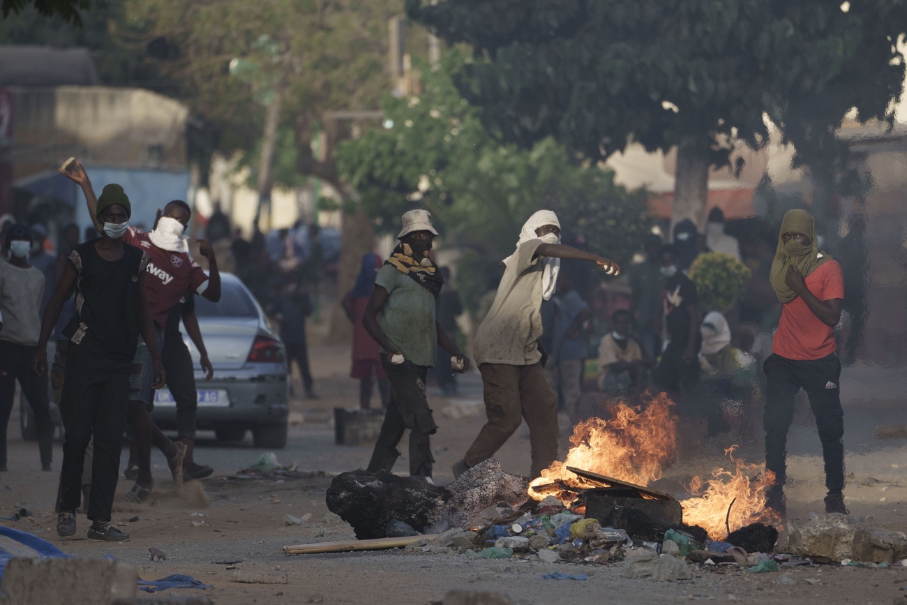 Heurts violents à Dakar, Sénégal, le 3 juin 2023 | © Keystone/AP Photo/Leo Correa