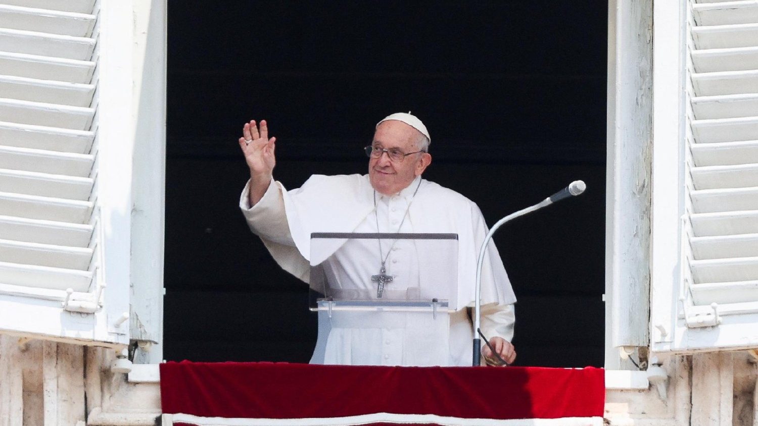 Le pape François est apparu souriant et en forme à l'Angélus du 18 juin 2023 | © Vatican Media