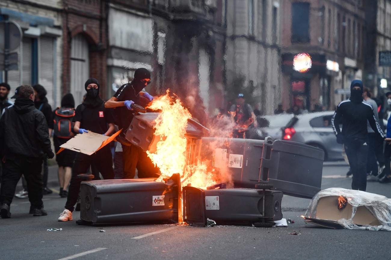 Lille, 30 juin 2023, 4e soir d'émeutes © Keystone/Hélène Decaestecker
