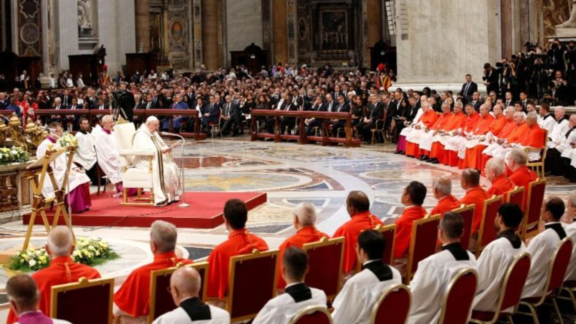 Le pape François lors d'un consistoire pour la création de nouveaux cardinaux  | ©  Vatican Media