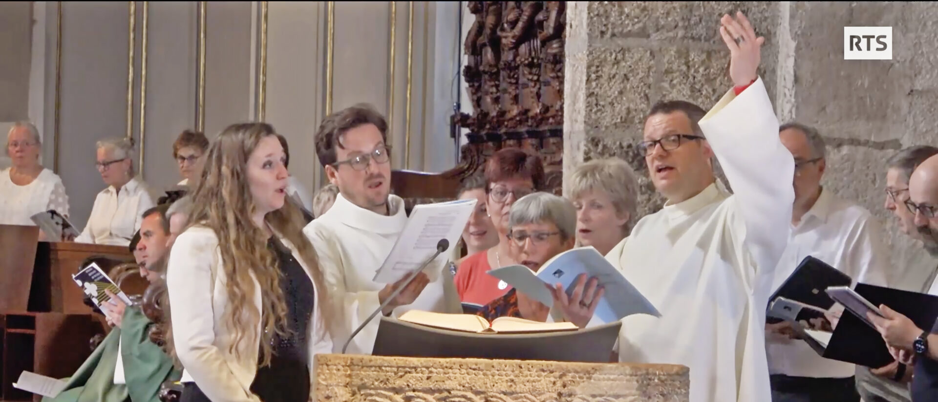 Messe sur RTS 2: les solistes de la Semaine romande de Musique et de Liturgie à Saint-Maurice | © RTS