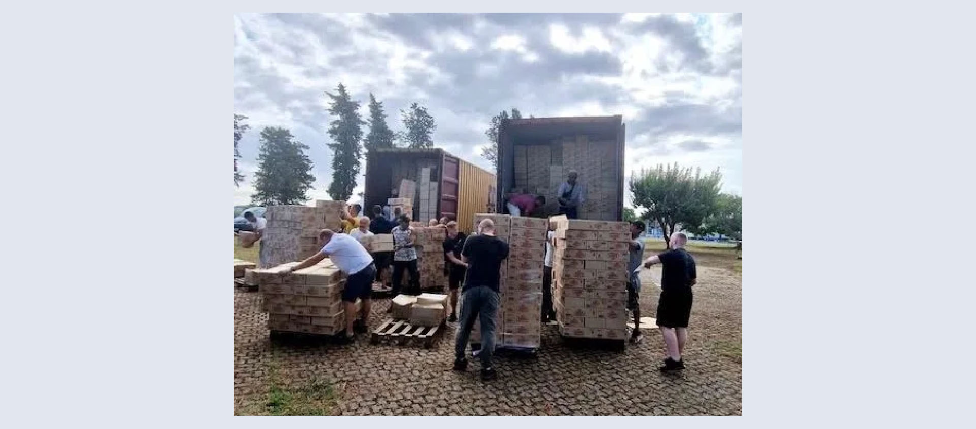 Déjà 106 camions d'aide humanitaire ont été envoyés en Ukraine| © Dicastère pour le Service de la charité.