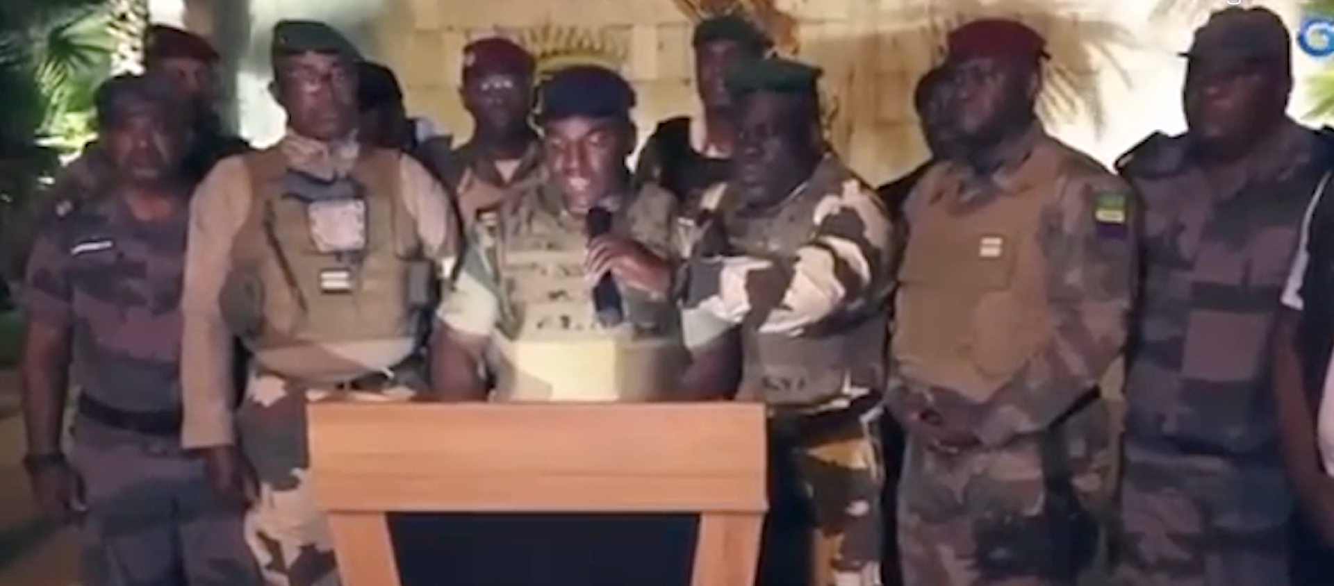 Sitôt les résultats de l'élection présidentielle connus, les militaires ont annulé le scrutin et déposé la président Ali Bongo | Capture-écran/Gabon 1ère