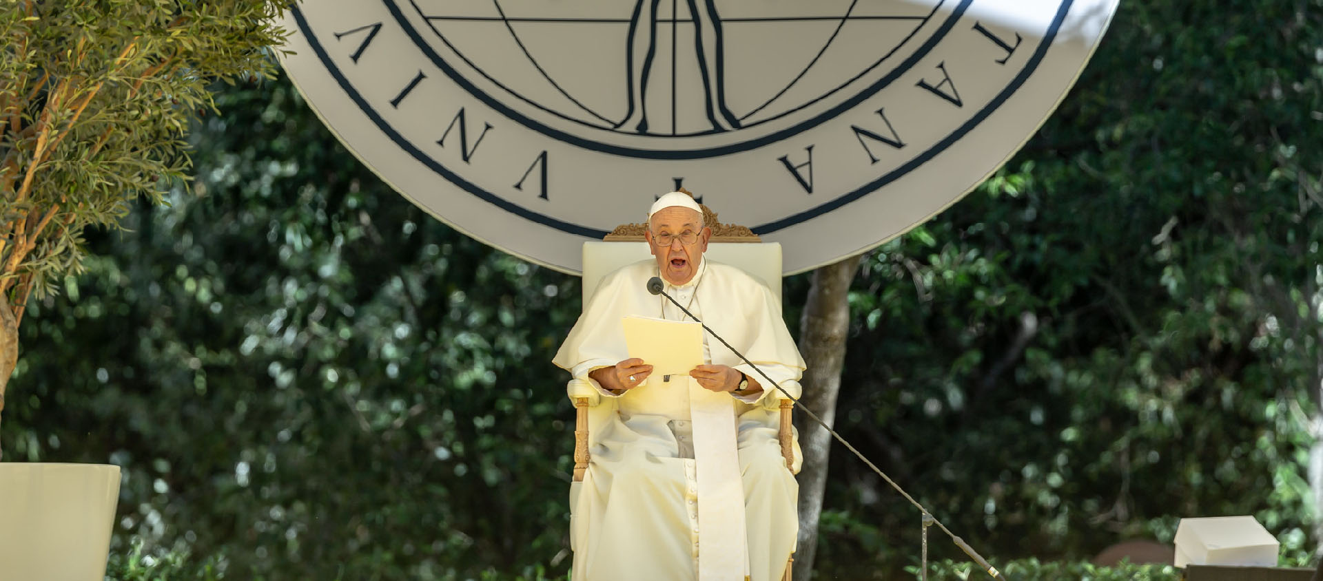 Le pape a appelé à «redéfinir ce que nous appelons progrès et évolution.» | © Flickr/©️ Antonio Vale/JMJ Lisboa 2023