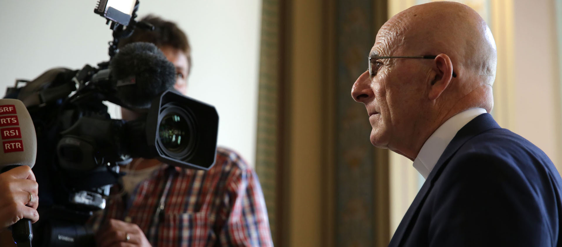 Mgr Joseph Bonnemain, à Zurich lors de la publication du projet pilote de l'enquête sur les abus sexuels en contexte ecclésial | © Bernard Hallet