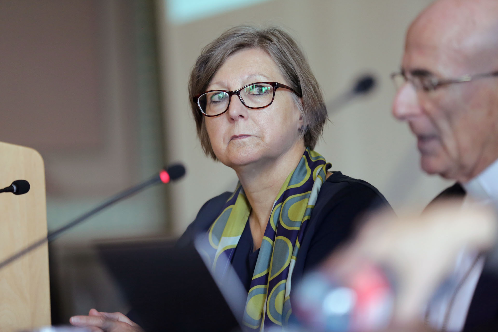 Zurich le 12 septembre 2023. Renata Asal-Steger lors de la publication du rapport sur les abus sexuels dans l'Église en Suisse depuis 1950 | © Bernard Hallet