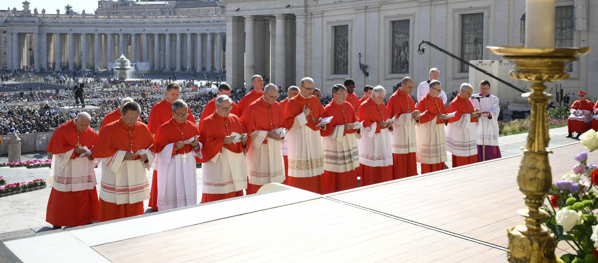 Les 21 nouveaux cardinaux ont récité le Credo avant de promettre obéissance et fidélité au Souverain pontife et à ses successeurs | © Vatican Media