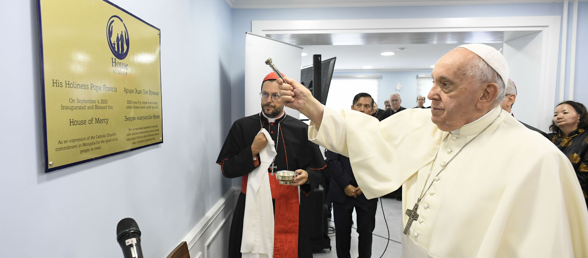 Le pape a inauguré une Maison de la Charité abritant les activités caritatives de la communauté catholique locale | © Vatican Media