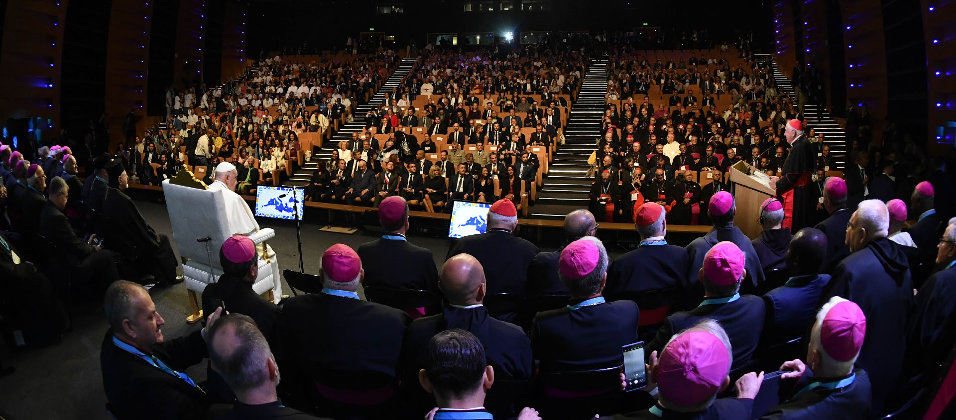 Durant son discours à Marseille, le pape a longuement évoqué la question des migrants | © Vatican Media