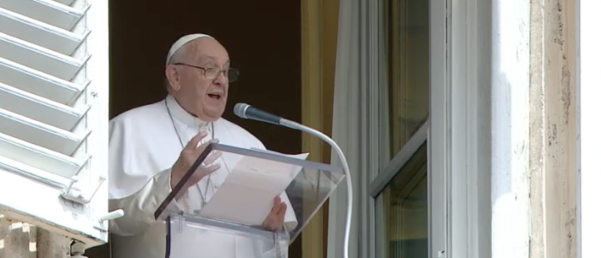 Le pape François à l'angélus du 17 septembre 2023 | © Vatican Media/capture d'écran