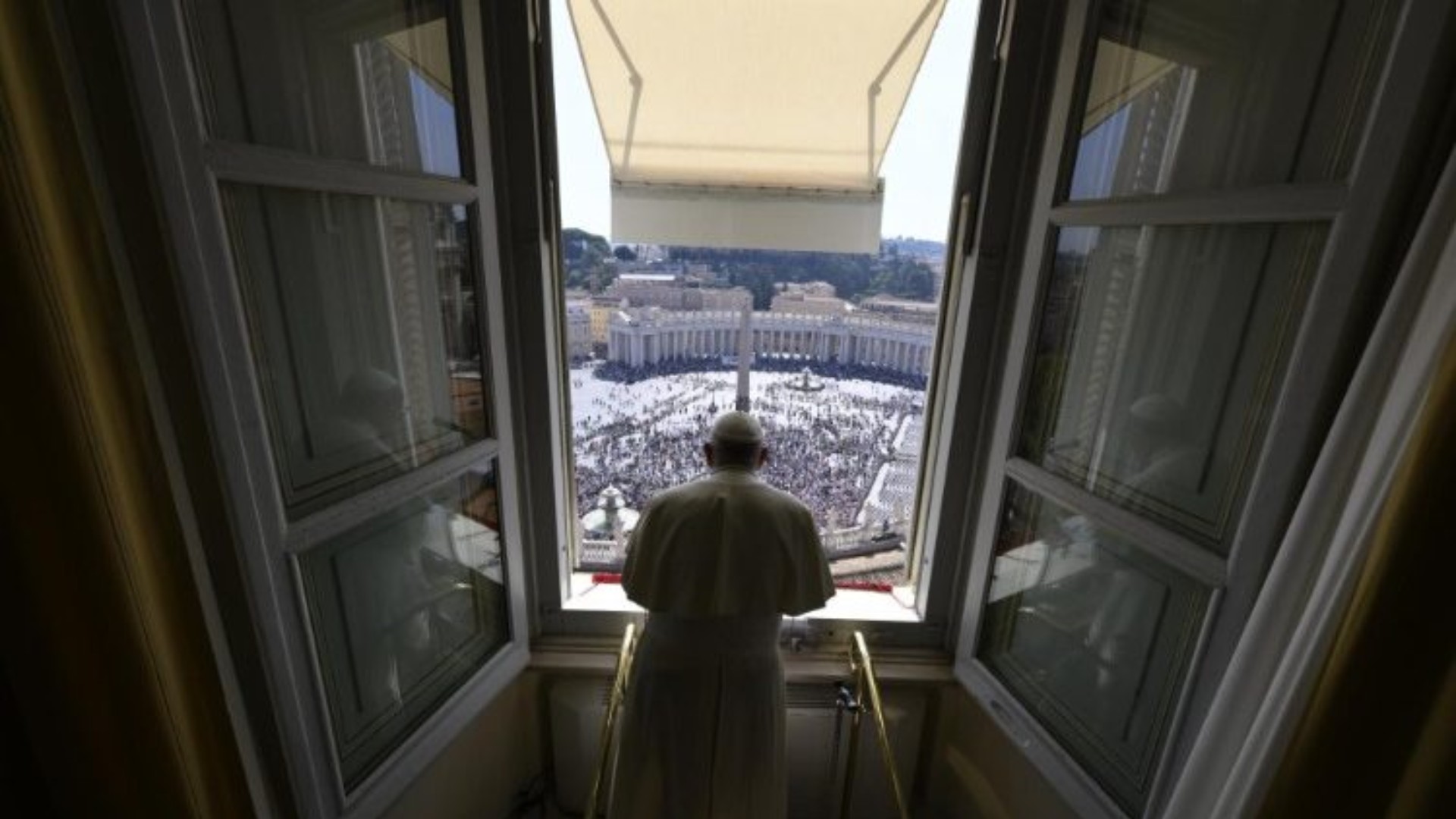 Le pape François lors de la prière de l'Angélus du dimanche 1er octobre 2023 | © Vatican Media