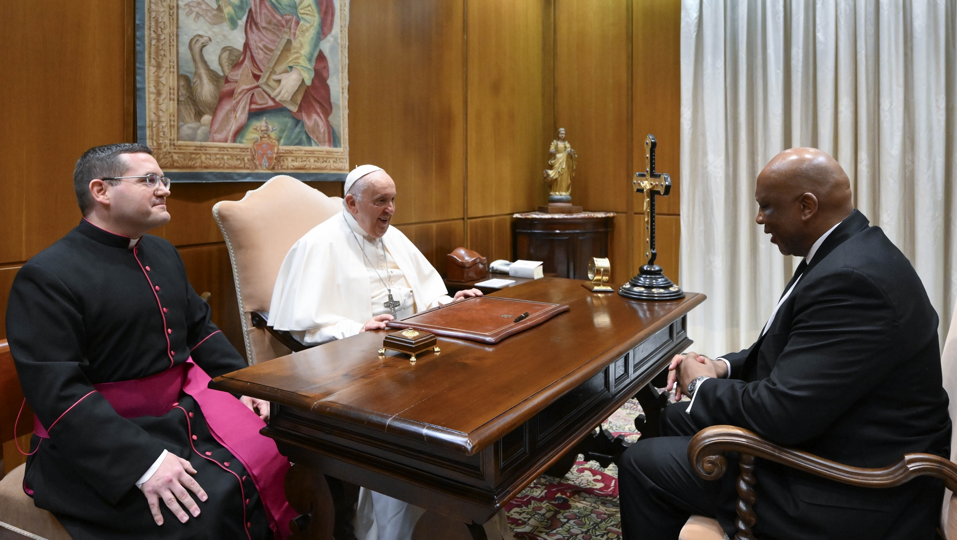 Le pape François a reçu le roi du Lesotho, Letsie III | © Vatican Media
