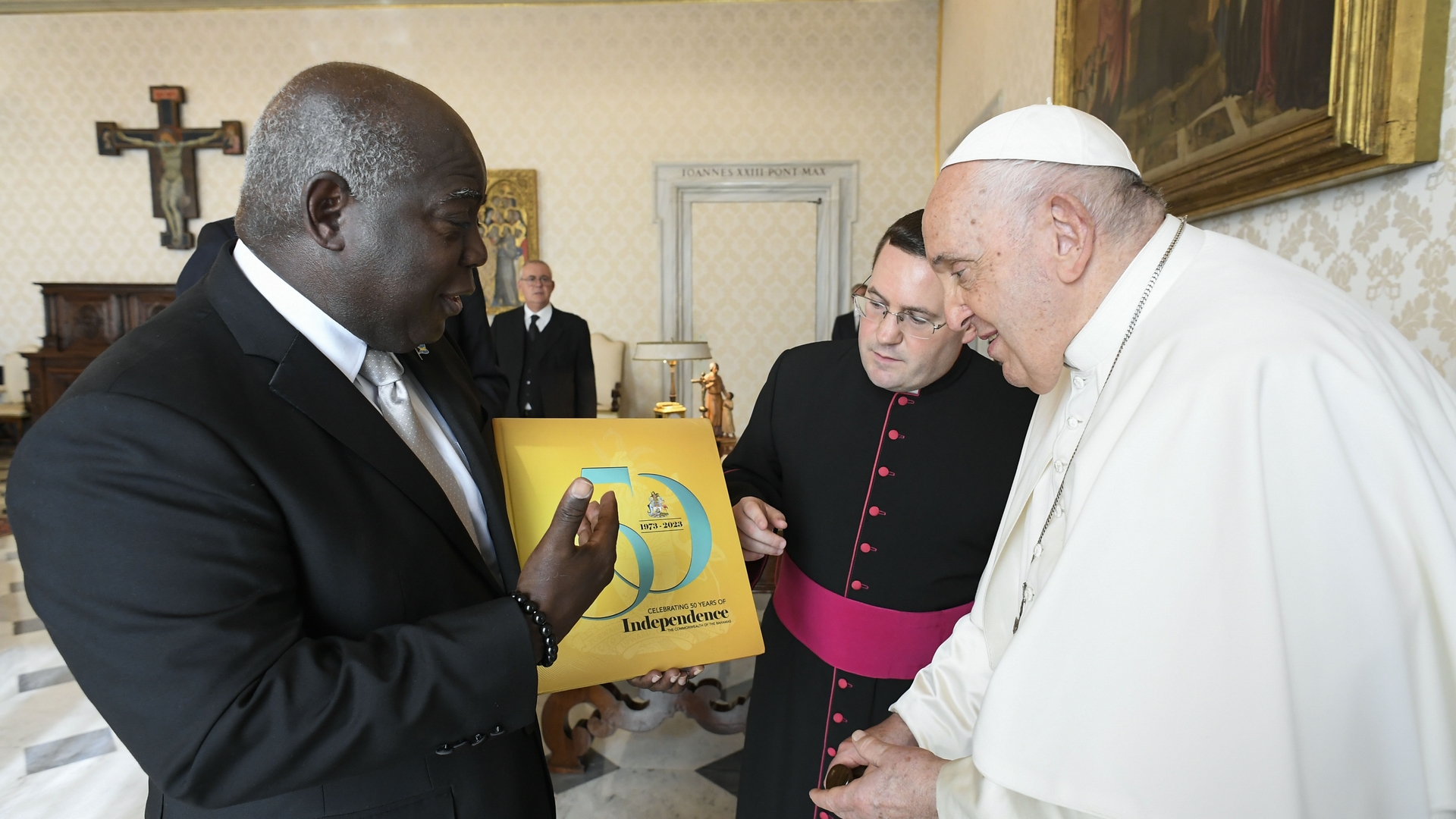 Le pape François reçoit le Premier Ministre des Bahamas |  © Vatican Media