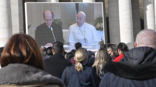 Le pape François, souffrant d'une inflammation pulmonaire, fait lire sa méditation | © Vatican Media