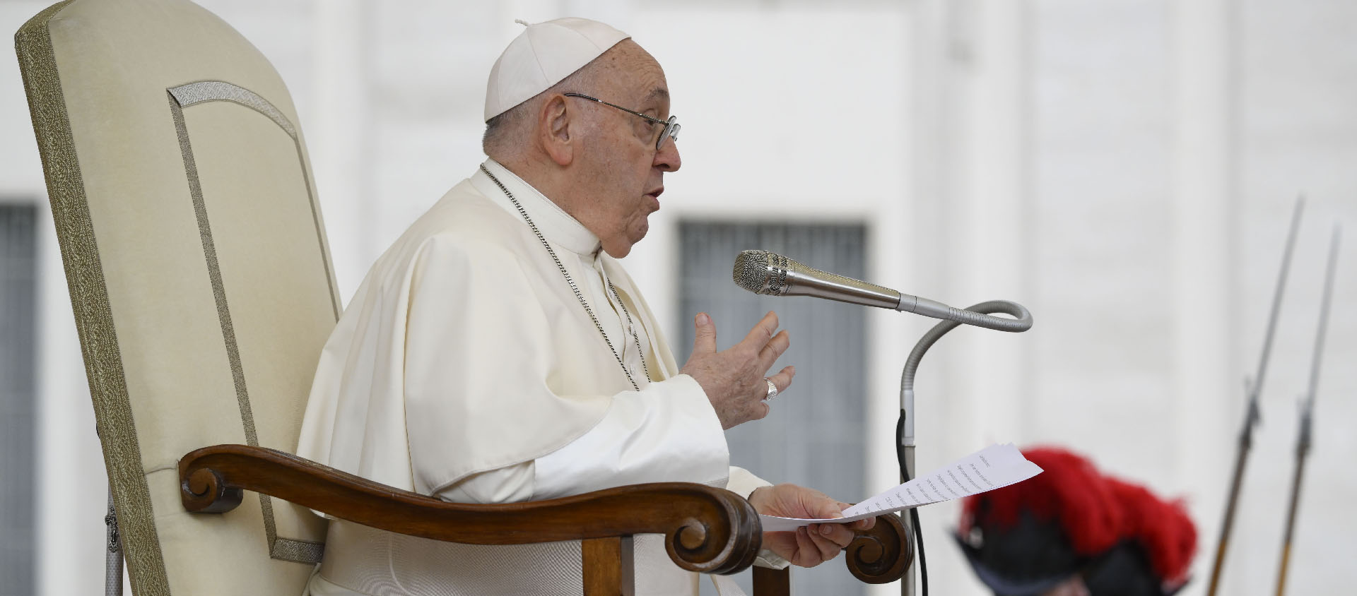 Le pape a insisté sur «l’universalité» du message que porte l’Église | © Vatican Media