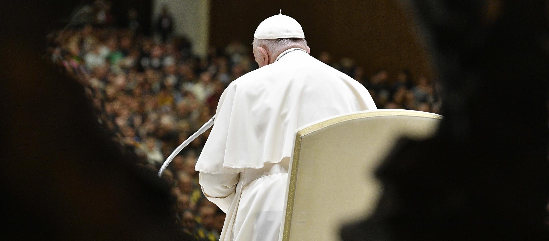 Grippé et la voix affaiblie, le pape François a fait lire sa catéchèse | © Vatican Media