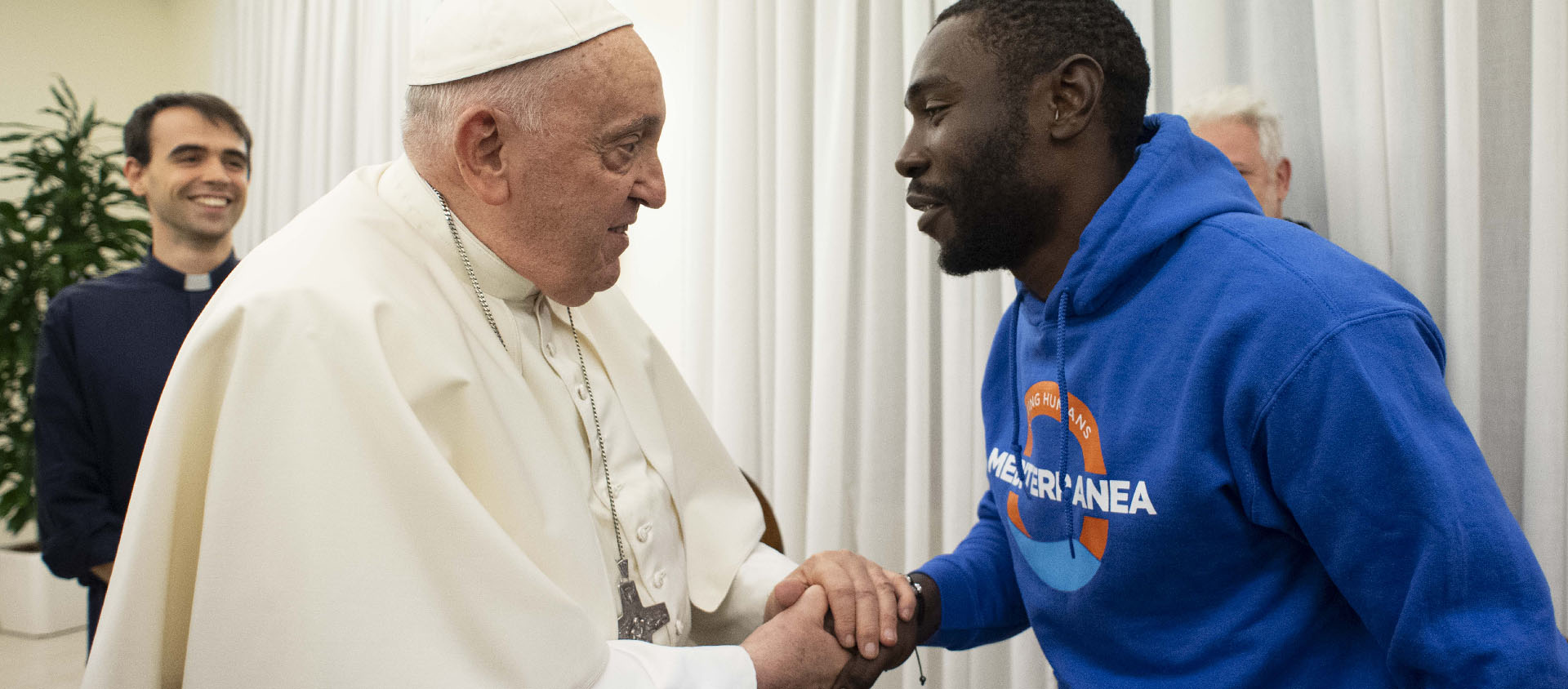 Mbengue Nyimbilo Crepin est connu sous le nom de “Pato” en Italie | © Vatican Media