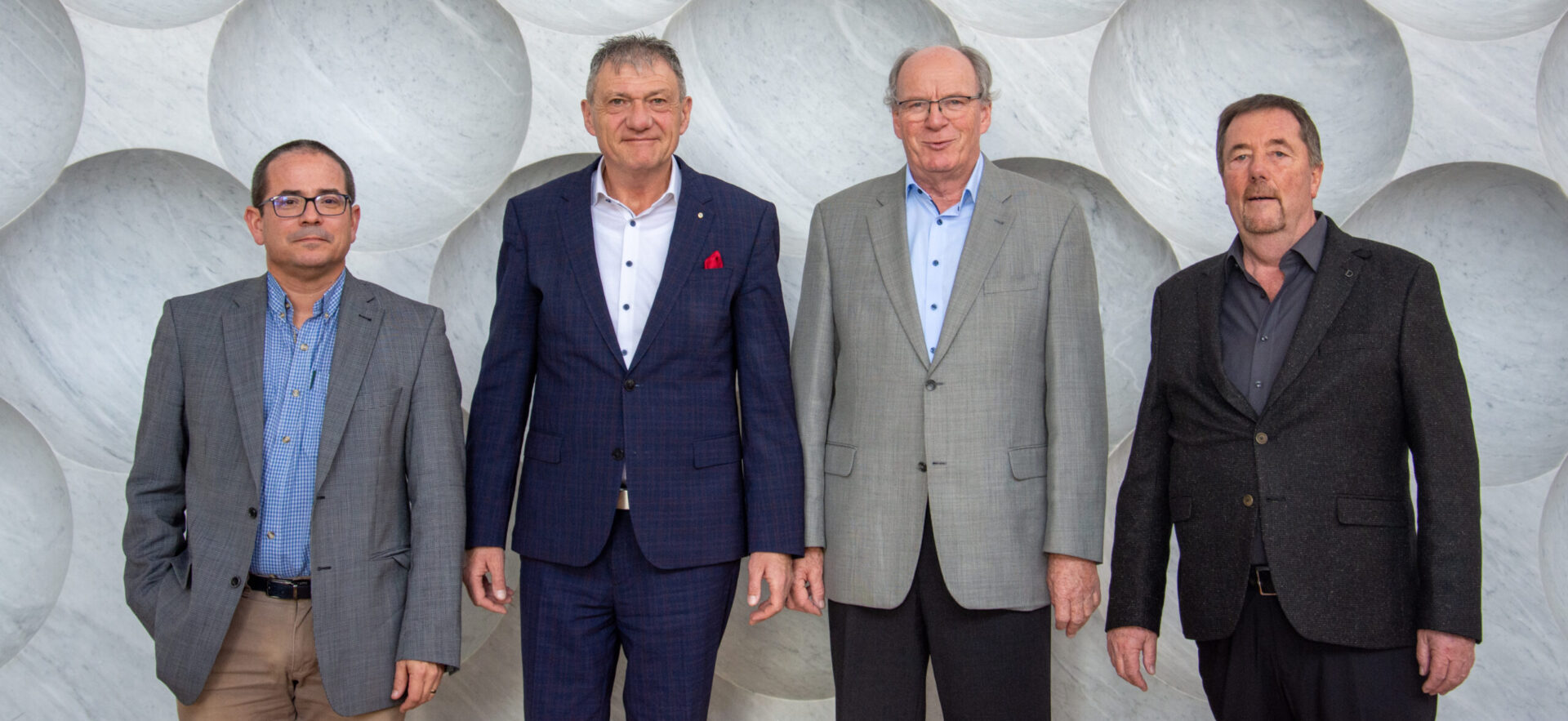 Les membres élus du Conseil exécutif de la CEC (de g. à d.) : Benoît Sansonnens Bruno Boschung, Christian Bussard et Anton Meuwly (manques sur la photo Marc Joye) | © Véronique Benz/cath.fr