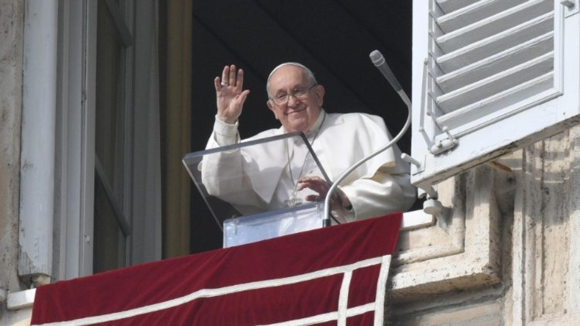 Le pape François lors de la prière de l'Angélus du 31 décembre 2023 | © Vatican Media