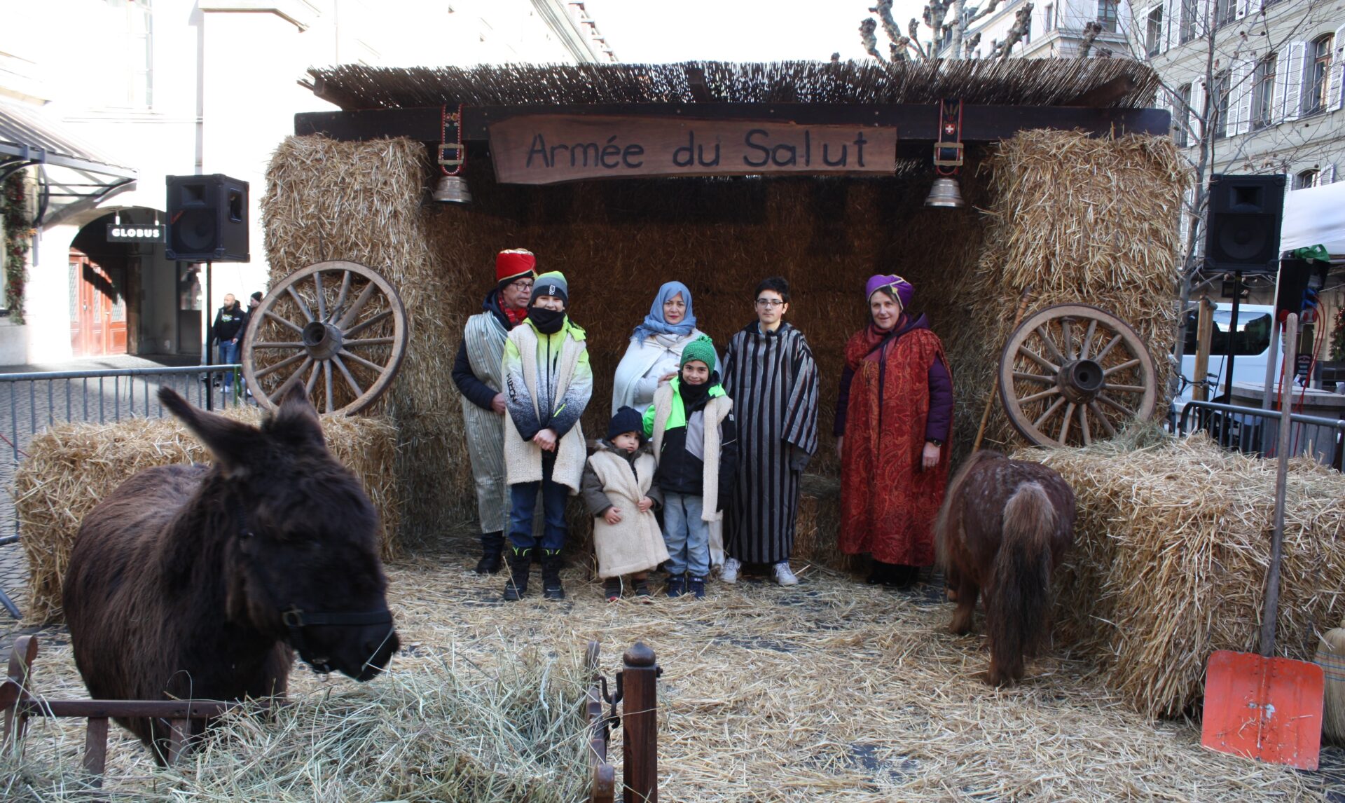 La crèche vivante de l'Armée du Salut à Genève, Noël 2023 | © Lucienne Bittar