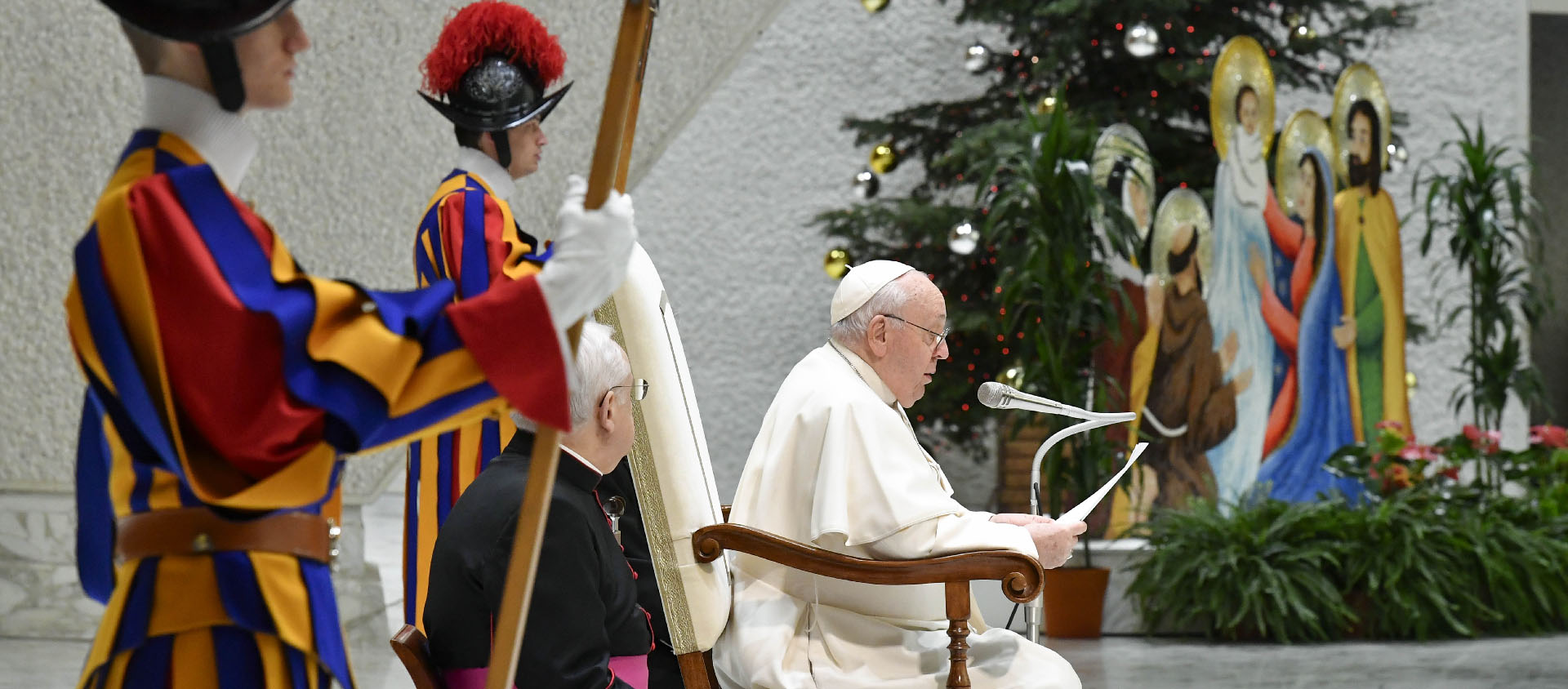 Jésus "n’incarne pas le Dieu en colère et ne convoque pas au jugement, mais, au contraire, il fait la queue avec les pécheurs», a rappelé François | © Vatican Media