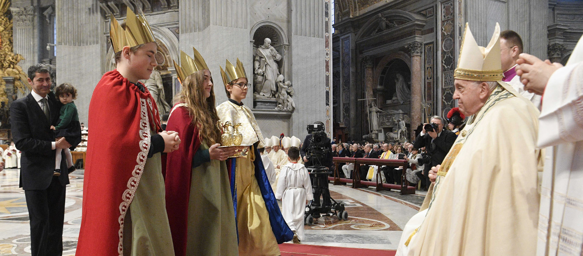 Les chanteurs à l'étoile rencontrent le pape | © Vatican Media