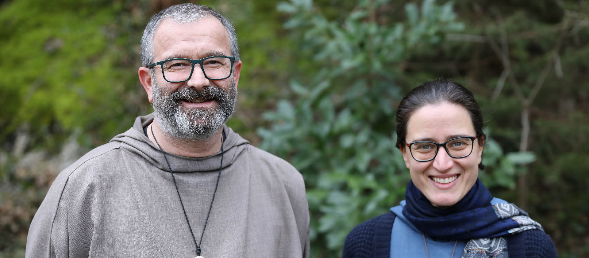 Cyrille Jacquot, actuel modérateur de la communauté, et Claire Lasser, responsable de la maison de Château Rima | © Bernard Hallet 